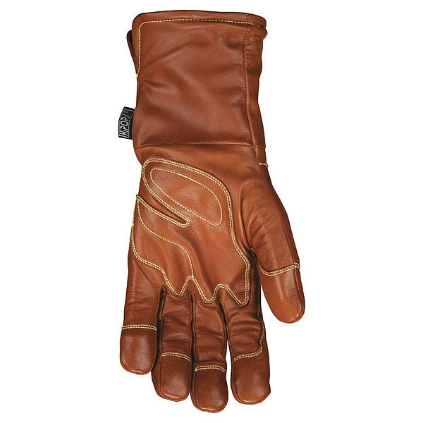 Leather Gloves, Brown, M, PR