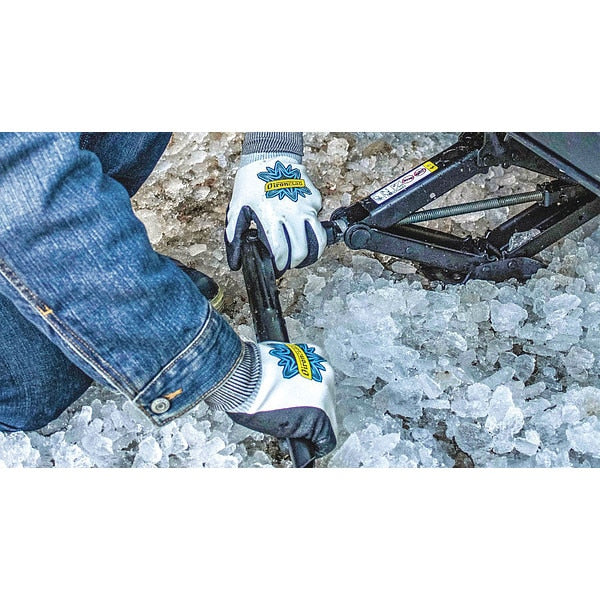 Knit Gloves, Full Finger Coverage, L Sz