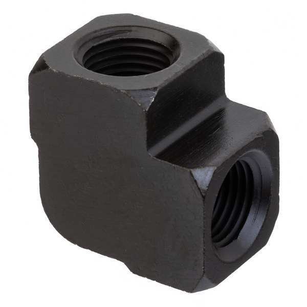 90 Elbow, Black Zinc-Plated Brass, 1/2 in