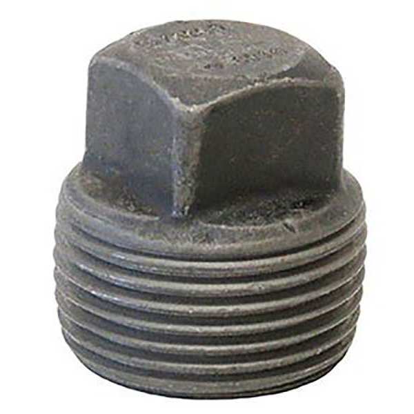 Black Forged Steel Square Head Plug Class 3000