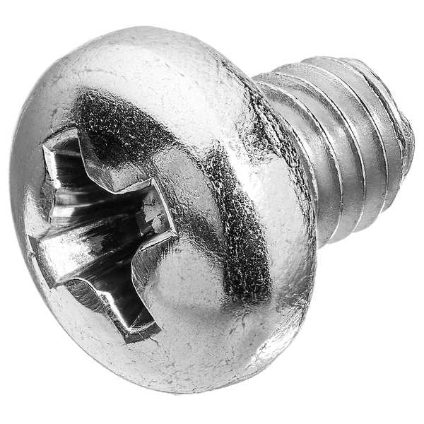 #6-32 x 5/8 in Phillips Pan Machine Screw, Passivated 316 Stainless Steel, 50 PK
