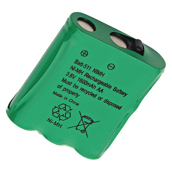 Battery 3.6 Volt Nickel Metal Hydride Ultralast Cordless Phone Battery
