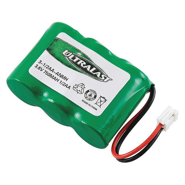 Battery 3.6 Volt Nickel Metal Hydride Ultralast Cordless Phone Battery