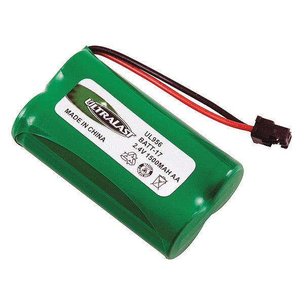 Battery 2.4 Volt Nickel Metal Hydride Ultralast Cordless Phone Battery