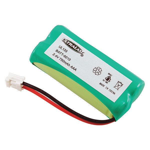 Battery 2.4 Volt Nickel Metal Hydride Ultralast Cordless Phone Battery
