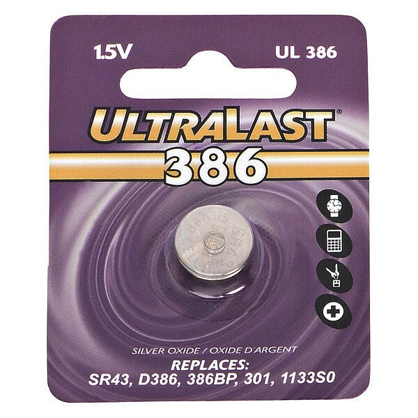 Battery 1.55 Volt Silver Oxide Ultralast Watch Battery