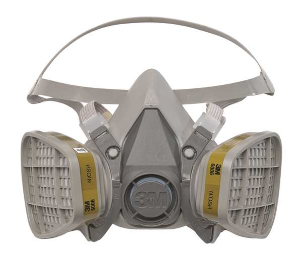 Half Facepiece Reusable Respirator, 6000 Series, Thermoplastic Elastomer, Size Medium