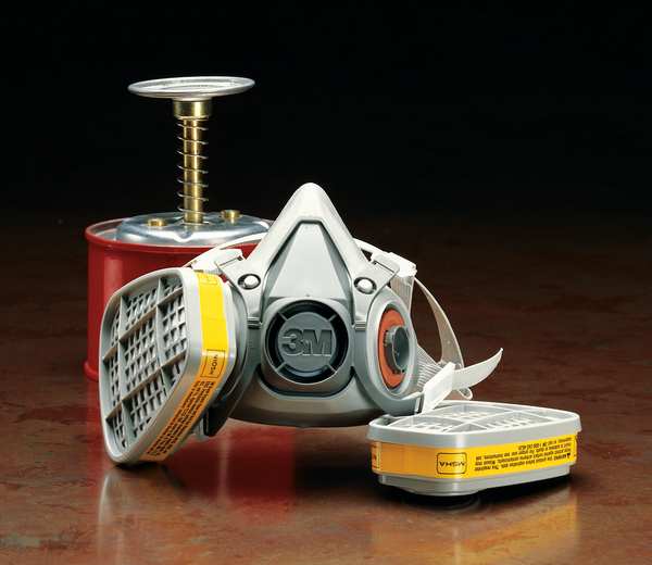 Half Facepiece Reusable Respirator, 6000 Series, Thermoplastic Elastomer, Size Medium