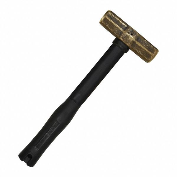Brass Sledge Hammer, Rubber Handle, 7lb