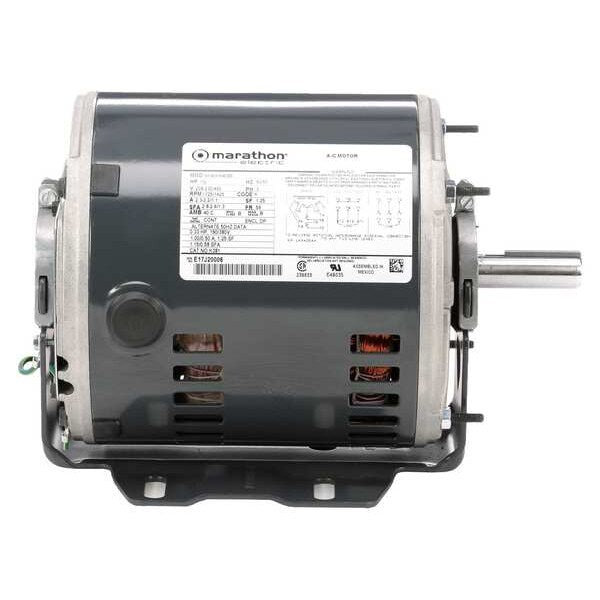 3-Phase HVAC/R Motor, 1/2 HP, 56 Frame, 208-230/460V AC Voltage, 1,725 Nameplate RPM