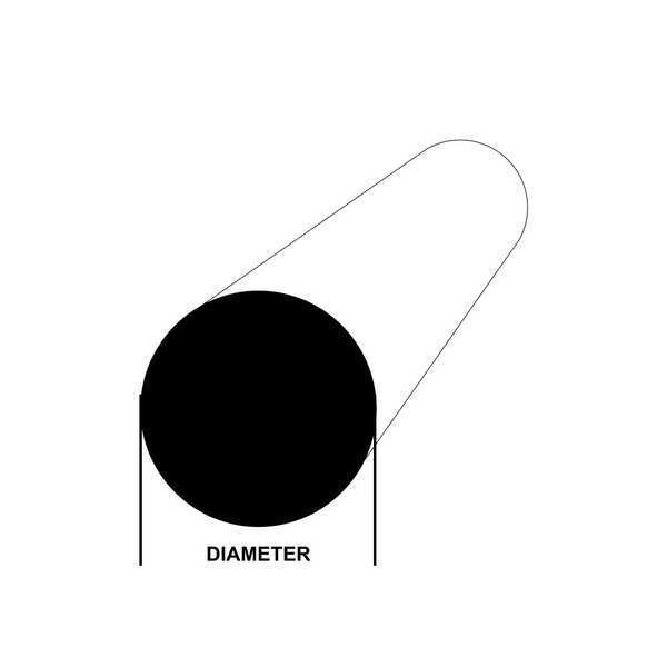 Rod Stock, Aluminum, 12 in Overall L