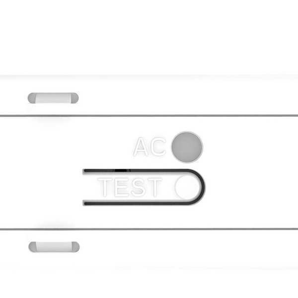 LED Lighted Exit Sign, Blk, Plastic, 7-1/5