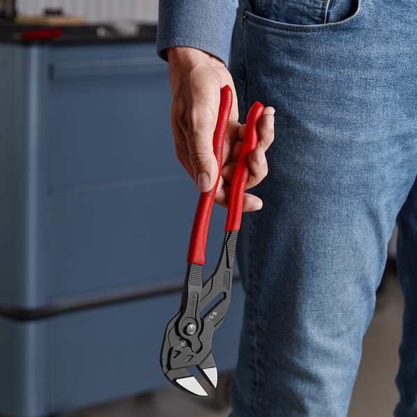 12.2 in Pliers Wrench / 86 01 series Black Pliers Wrench Smooth, Plastic Grip