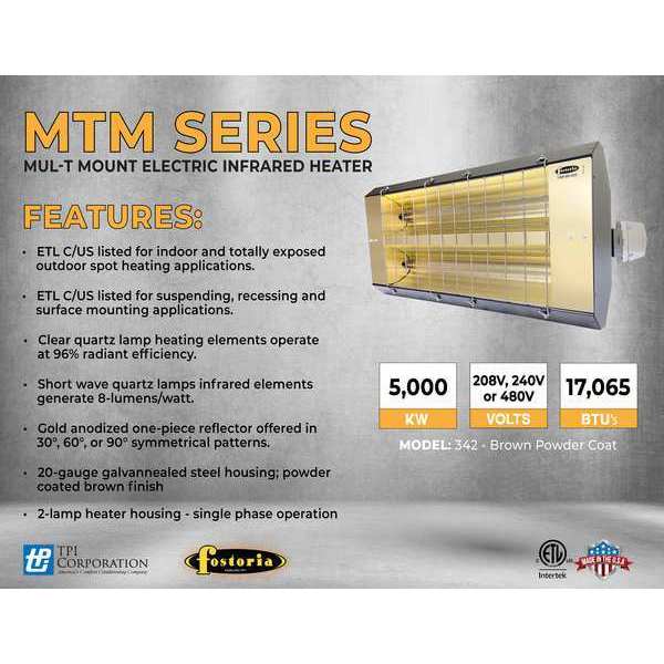 Infrared Quartz Electric Heater