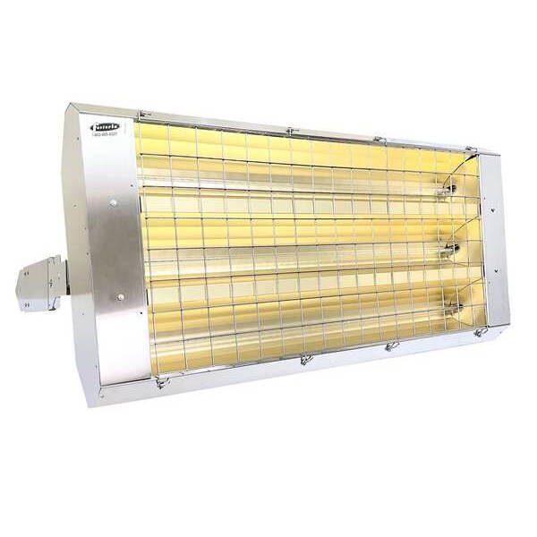 Infrared Quartz Electric Heater, Stainless Steel, 480 V