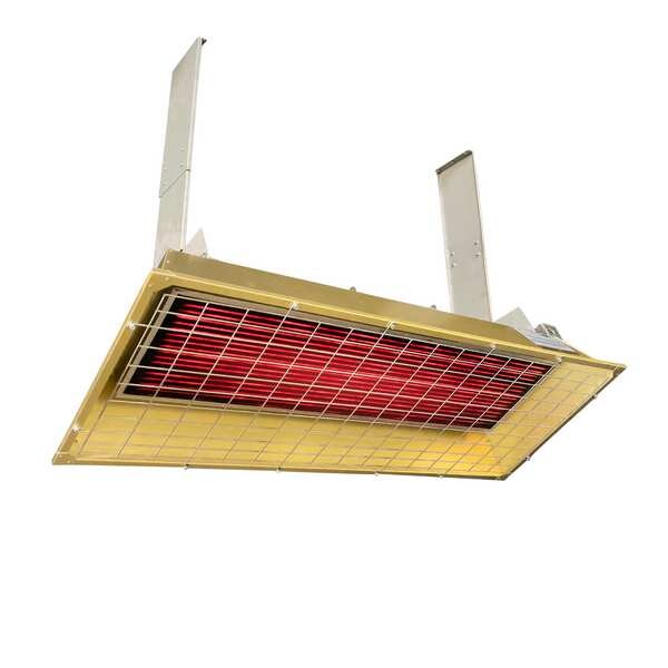 Infrared Overhead Electric Heater, Aluminum, 240 V