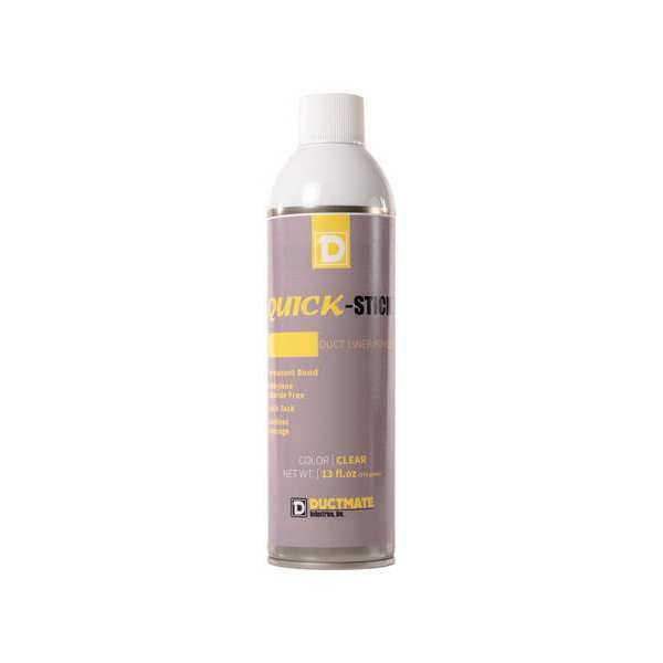 Spray Adhesive, Quick-Stick Series, Clear, 13 oz, Aerosol Can