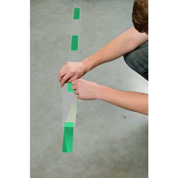 Floor Marking Tape, Green, PK65