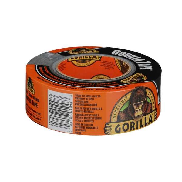Heavy Duty Duct Tape, 1 7/8 in W x 30 yd L, Black, 1 PK