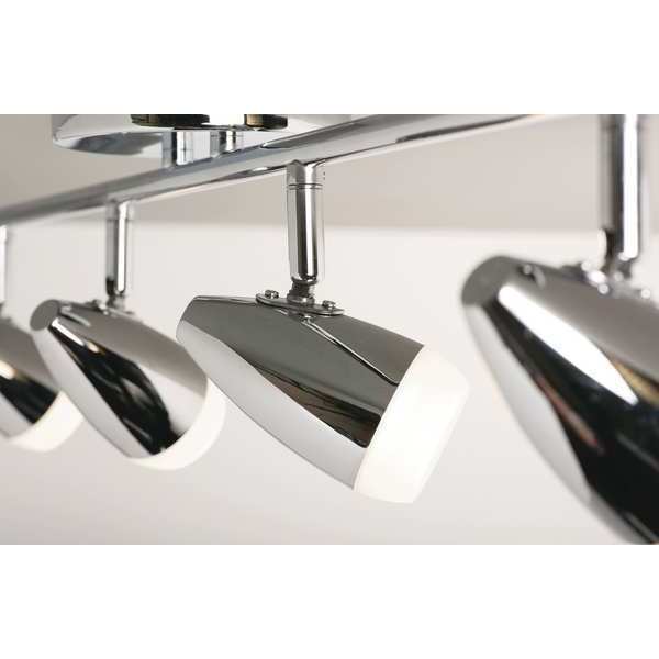 Eva 4 Light LED Fixed Rail, Chrome