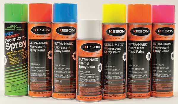 Inverted Marking Paint, 20 oz., Yellow, Water -Based