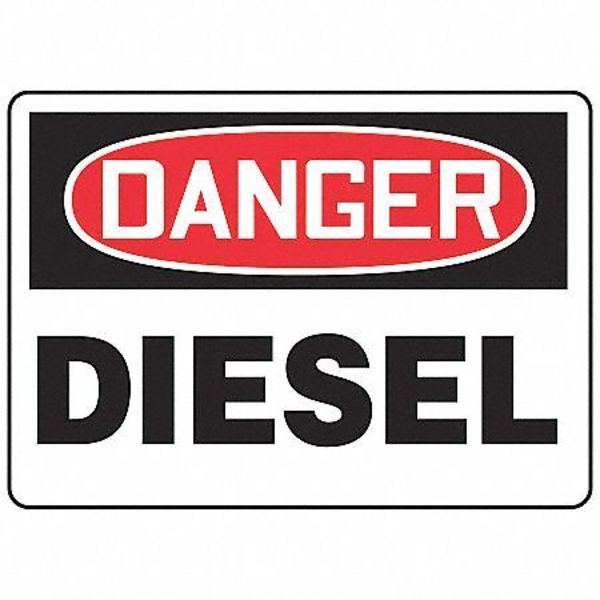 Danger Sign, 10 in H, 14 in W, Rectangle, English, MCHL031VA
