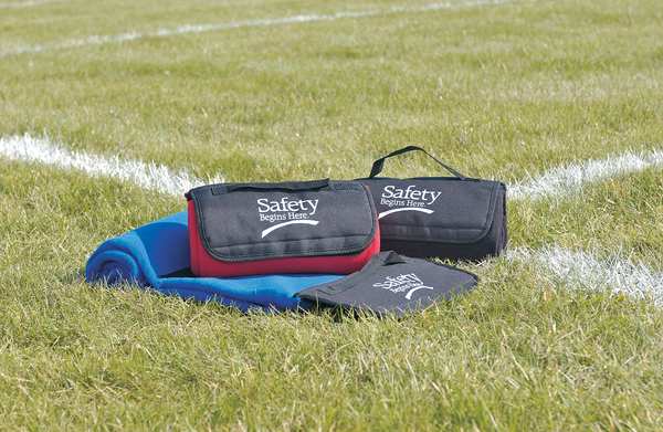 Blanket, Safety Begins Here, Navy Blue