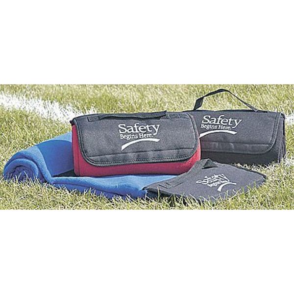 Blanket, Safety Begins Here, 48x53in, Black