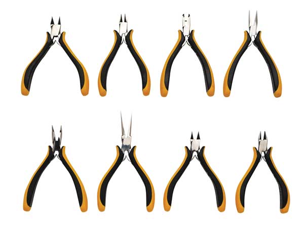 4 3/4 in Bent Needle Nose Plier ESD Safe Dissipative Handle