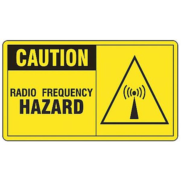 Caution Sign, 7 in Height, 10 in Width, Plastic, Rectangle, English