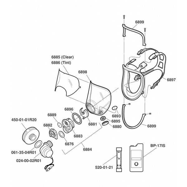 PAPR System, Mask-Mount, 4 pt.