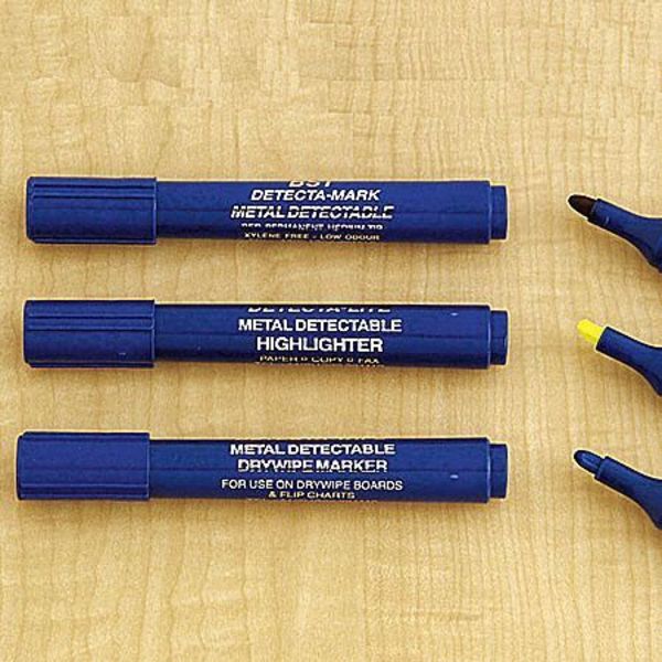 Metal Detectable Highlighter, Blue, 10PK