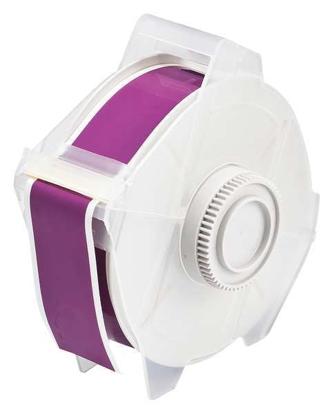 Label Tape Cartridge, Purple, Labels/Roll: Continuous