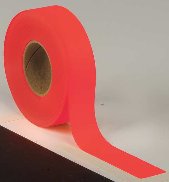 Taffeta Flagging Tape, Red Glo, 150 ft