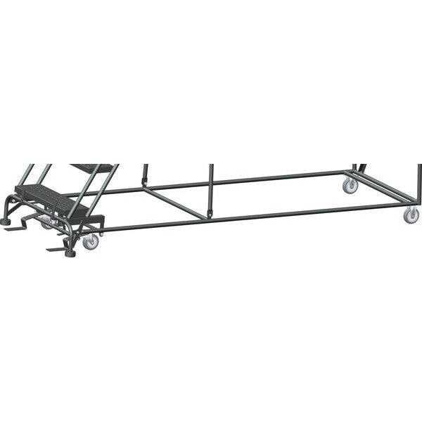 153 in H Steel Rolling Ladder, 12 Steps