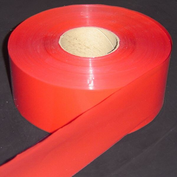 Barricade Tape, Red, 1000 ft x 3 In