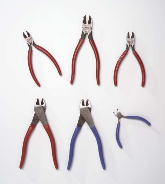 4 1/4 in Diagonal Cutting Plier Semiflush Cut Pointed Nose Uninsulated