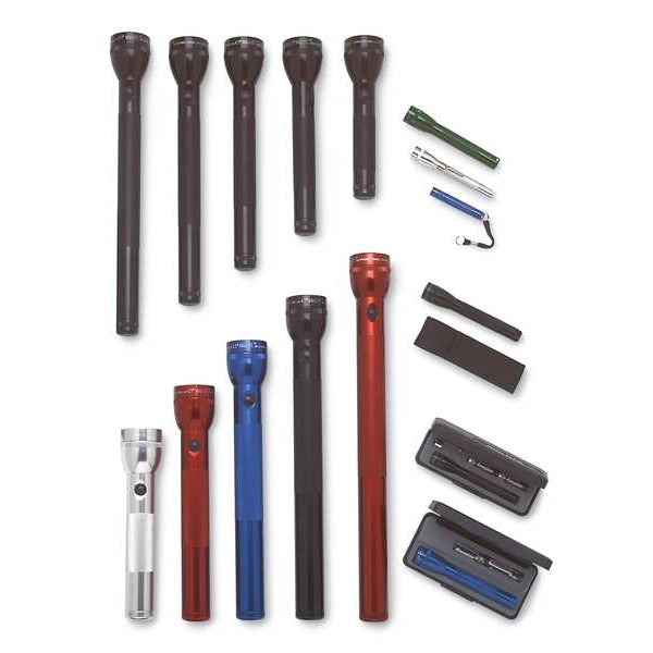 Green No Xenon Industrial Handheld Flashlight, Alkaline D, 45 lm