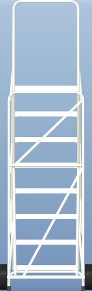 113 in H Aluminum Wheelbarrow Ladder, 8 Steps