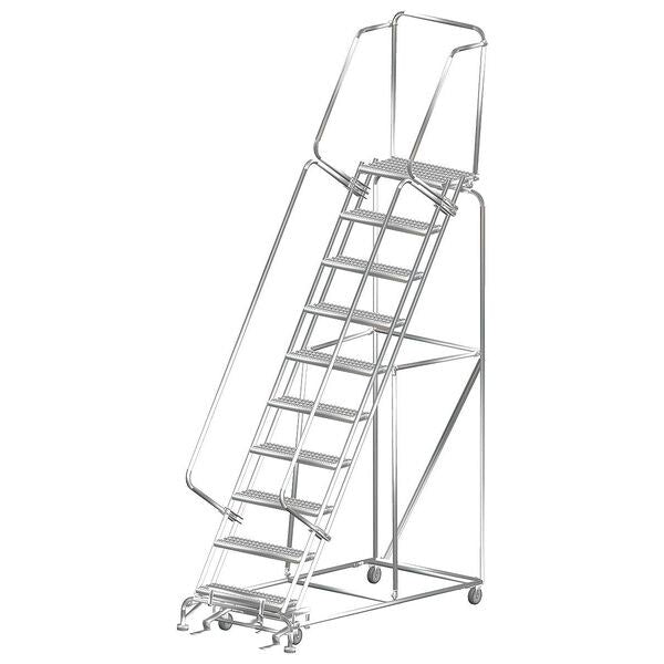 Lockstep Roll Ladder, T304 Steel, 100 in.H
