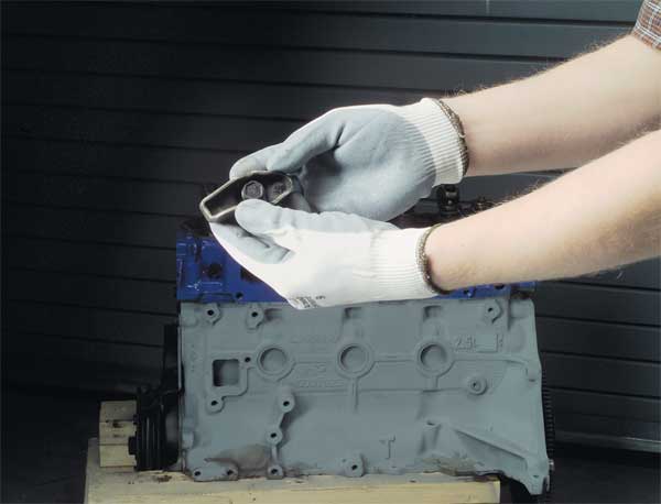 Cut Resistant Coated Gloves, A2 Cut Level, Nitrile, 8, 1 PR