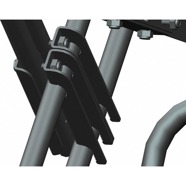 133 in H Steel Rolling Ladder, 10 Steps