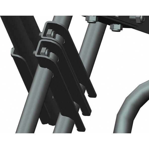 113 in H Steel Stock Picking Rolling Ladder, 8 Steps