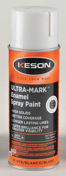 Inverted Marking Paint, 16 oz., White, Water -Based
