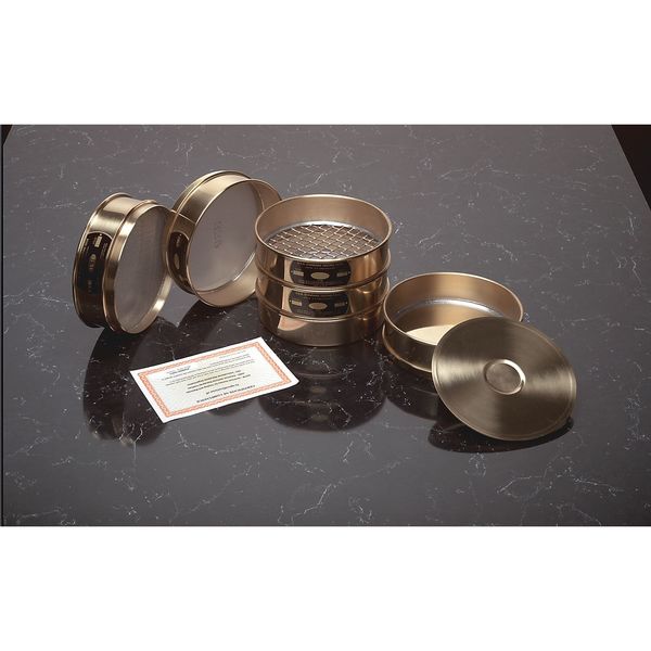 Pan, Brass, 8 In, Half Ht, Extended Rim