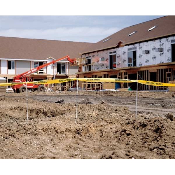 Barricade Tape, Red, 1000 ft x 3 In