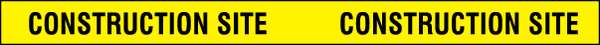 Barricade Tape, Yellow/Black, 1000ft x 3In