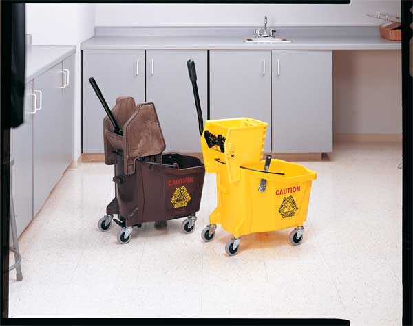 1 in String Wet Mop, 16 oz Dry Wt, Slide On Connection, Cut-End, White, Cotton, FGV11600WH00