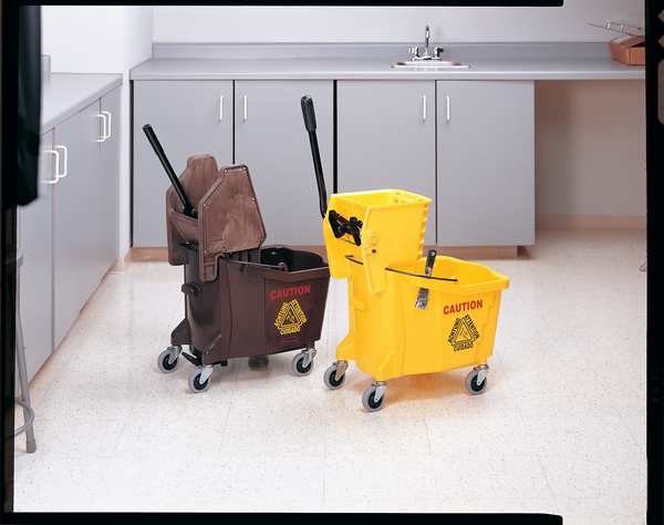 1 in String Wet Mop, 16 oz Dry Wt, Slide On Connection, Cut-End, White, Cotton, FGV11600WH00