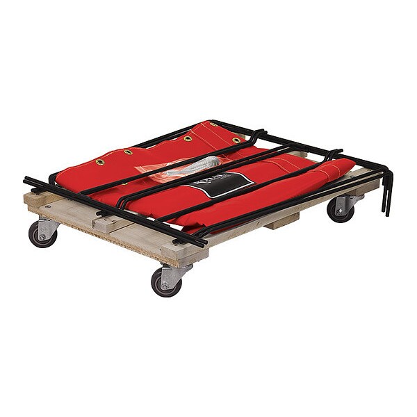 Knock Down Truck, 16 bu, red vinyl